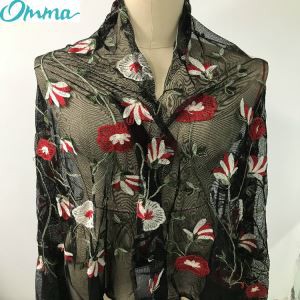 Țesătură de broderie cu lanț de plasă multicoloră